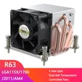 Cools erver r63 2u server CPU-Kühler 4 Heatpipes Workstation Kühler Computer Lüfter für lga2011 1700