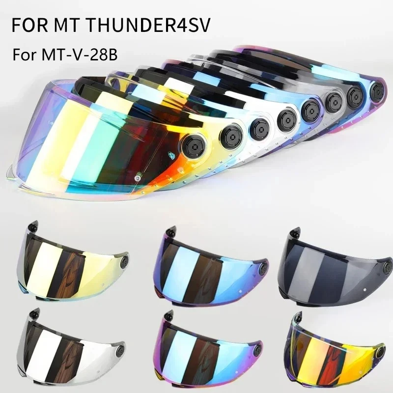 Helmvisier für MT THUNDER 4 SV STINGER 2 für MT-V-28B Ersatzhelmschild Brille Schutzbrille Bildschirm Helmteil Zubehör Image