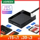 UGREEN Kartenleser USB 3 0 4-in-1 SD Micro SD TF CF MS Compact Flash Karte Adapter für Laptop PC USB