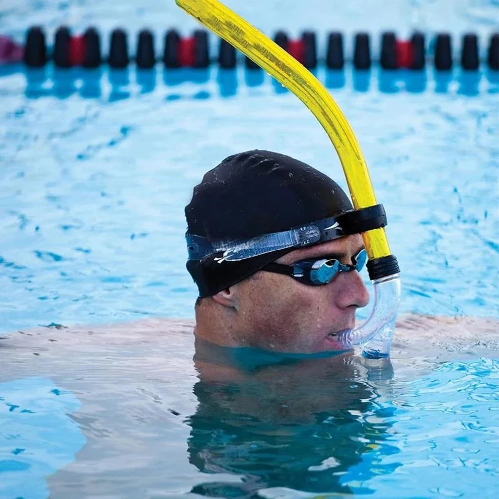 Vorderer Kopf Silikon Schnorchel Atmen Schwimmschlauch für Training Tauchen unter Wasser Schnorcheln Atmen Tauchausrüstung Image