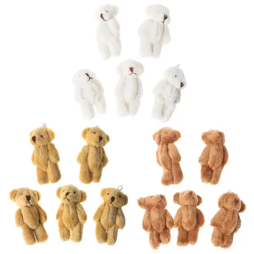 5PCS Kawaii Kleine Bears Plüsch Weichen Spielzeug Perle Samt Puppen Geschenke Mini Teddybär MAY7-A