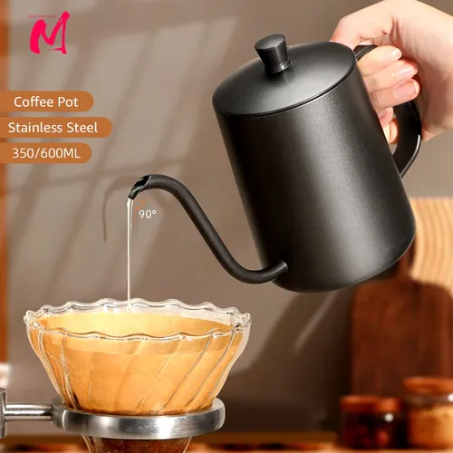 350/600ML Gießen Über Kaffee Wasserkocher Schwanenhals Wasserkocher Auslauf Kaffee Töpfe Tropf