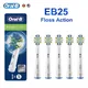 Oral b austauschbare Zahnbürsten köpfe für elektrische Zahnbürste Floss action White ning saubere