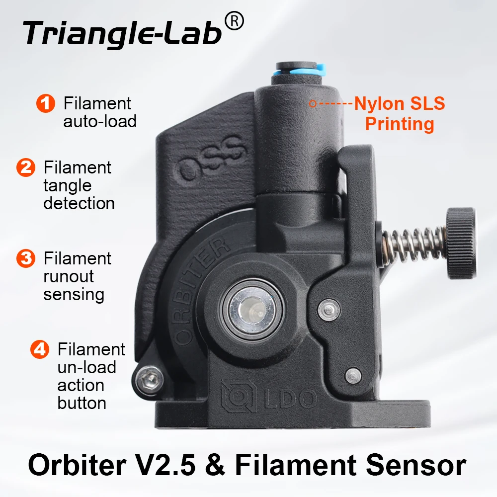 Trianglelab LDO Orbiter V2 Extruder Smart Filament Sensor V4.2 Kits: Sensor zur Erkennung verstopfter Filamente für 3D-Druckerteile Image
