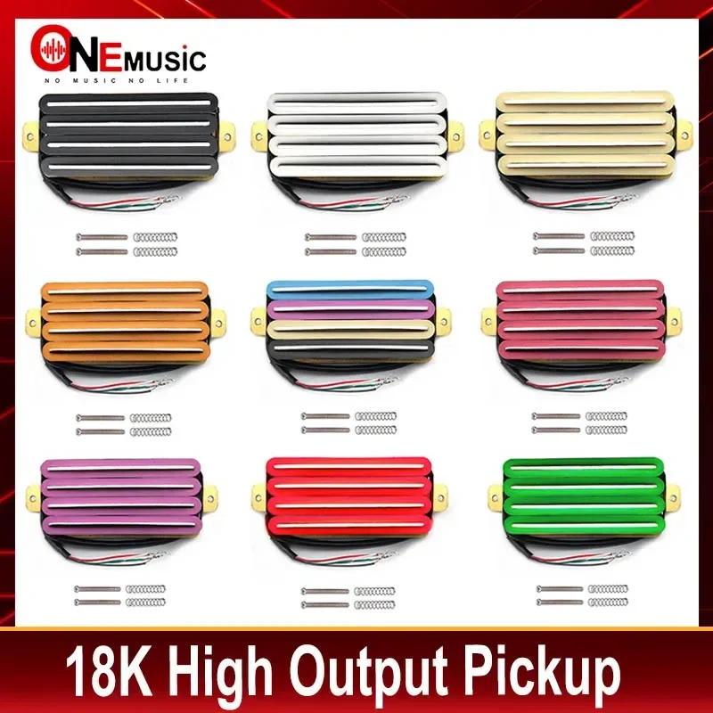 2-Dual Blade E-Gitarre High Output Track Type Four Coil Humbucker Pickup Multi Colors Image