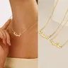Kunden spezifische arabische Name kunden spezifische Halsketten für Frauen personal isierte