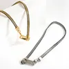 Flashbuy Trendy Zipper Anhänger Edelstahl Halskette für Frauen Männer Erklärung Gold Silber Farbe Hip Hop Beliebte Schmuck