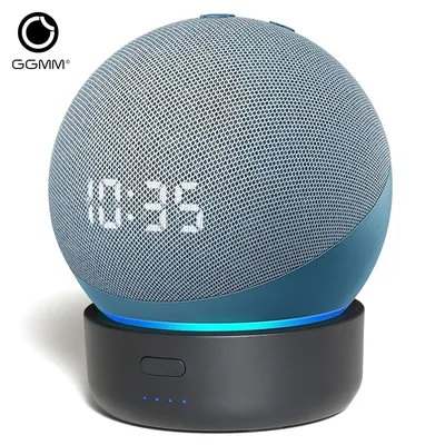GGMM D4 D5 Original Akku Basis für Echo Dot (4th/5th Gen) Ladegerät Portable Akku Basis für Amazon Alexa Smart Speaker gemacht Image