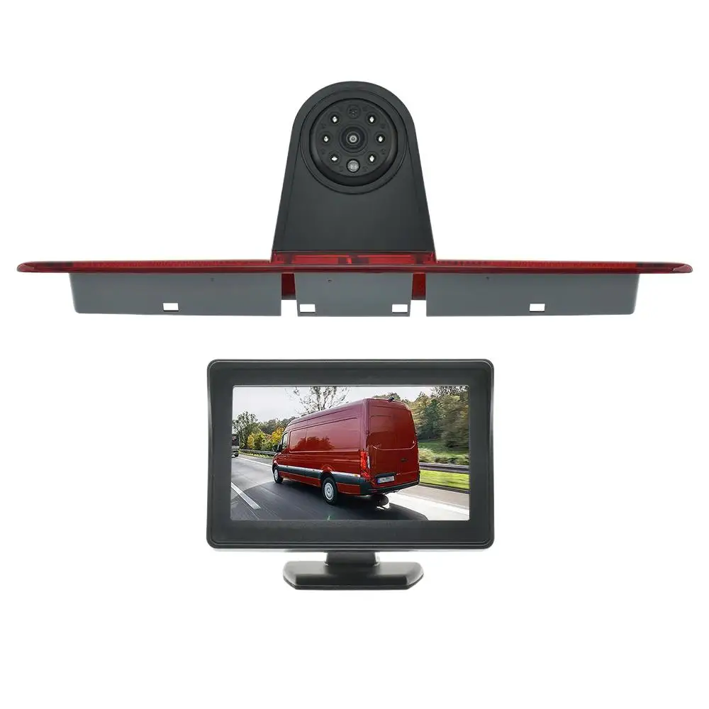 Auto Rückfahrkamera Bremslicht 4,3 Zoll Monitor für Mercedes-Benz Sprinter W906 | Volkswagen Crafter Caravelle T5/T6 Image