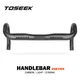 TOSEEK Volle Carbon Faser Lenker Gebogen Bar Schwarz Matte Finish Rennrad Carbon Lenker 40/42/44 cm