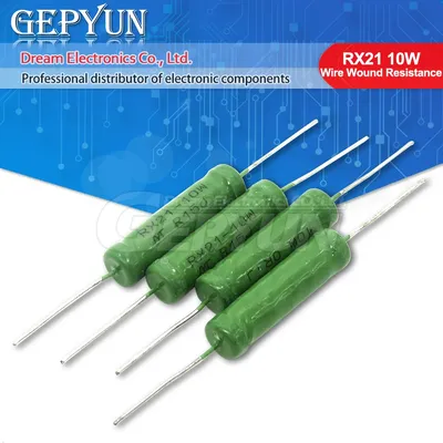 5PCS RX21 10W Draht Wund Widerstand 5% 1R 10R 100R 1K 10K 12K 15K 18R 20R 22R 24R 27R 30R 33R 36R Image