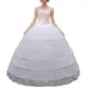 Frauen Krinoline Petticoat A-line 6 Hoop Rock Rutscht Lange Unterrock für Hochzeit Braut Kleid