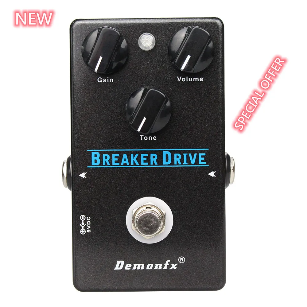 Demonfx Breaker Drive Hochwertiges Gitarreneffektpedal Overdrive Distortion mit True Bypass Image