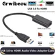 USB 3 0 zu HDMI-kompatiblen Konverter 1080p USB-Stecker zu HDMI-Buchse externe Grafik Grafikkarte