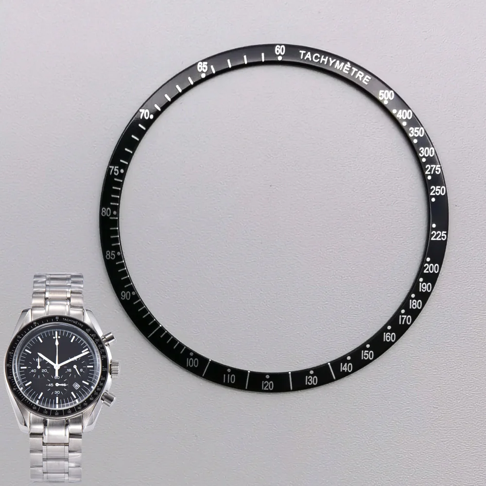 38,5 mm Uhrenring, Aluminium-Lünette, Einsatzring für SPEEDMASTER-Uhr, 39 mm Gehäuse, Uhrenzubehör, Innendurchmesser 34 mm Image