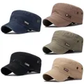 Neue Mode Männer Military Cap Sommer frühling Casual Kadett Hut Gewaschen Baumwolle Top Caps unisex