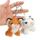 Plüsch-schlüsselanhänger Stofftier Tiger Spielzeug Weiche Tier Charme Schlüsselring Nette Keychain