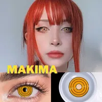 Bio-essenz 1 Paar Cosplay Farbe Kontaktlinsen für Augen Anime Zubehör Anime Lense Makima Linsen