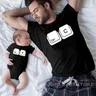 CTRL + C CTRL + V Familie T-Shirt Vater und Sohn Tochter T-shirts Passenden Oufits Dad Baby Familie