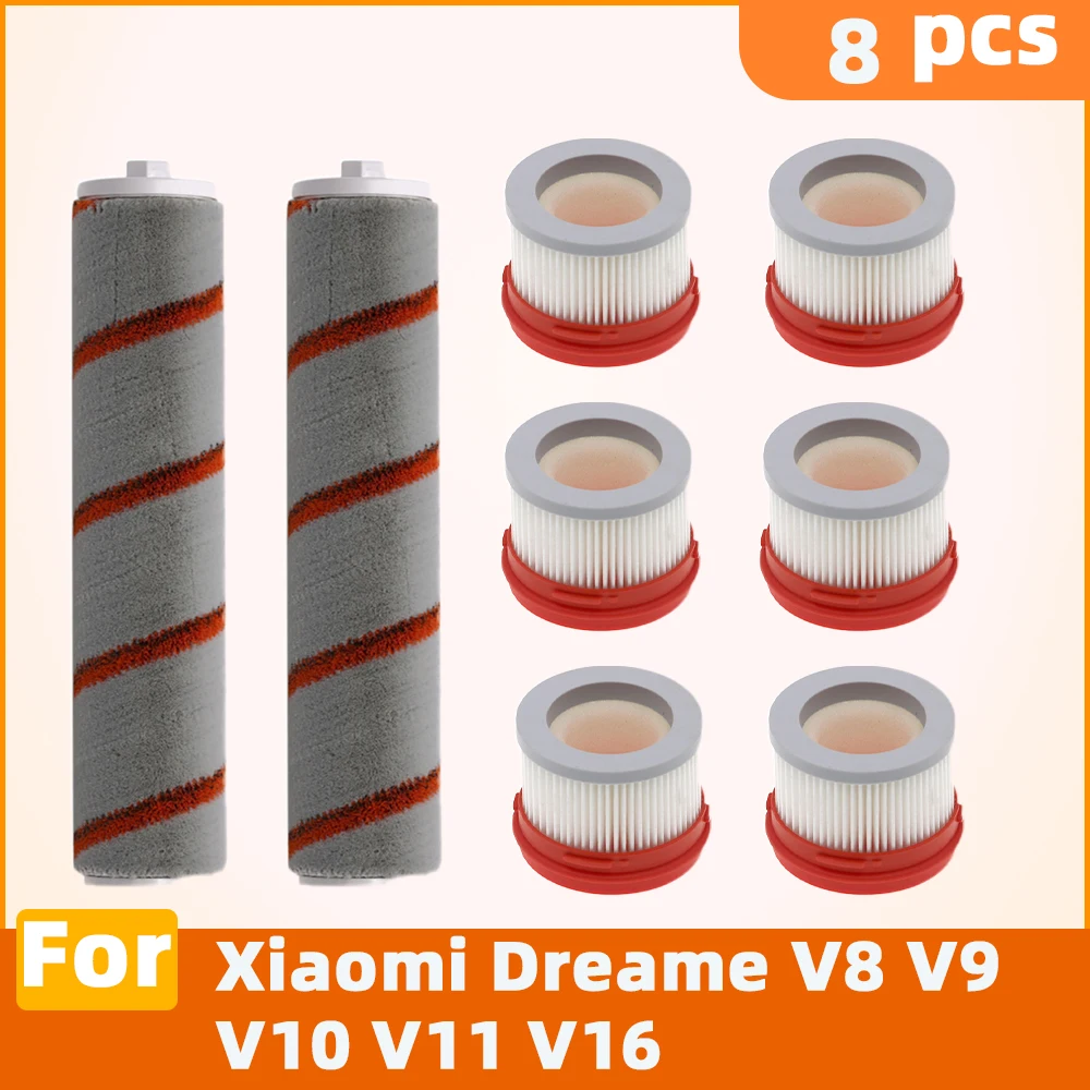 Ersatz Für Xiaomi Dreame V8 V9 V9B V9D V9P XR V10 V11 V16 Ersatzteile Zubehör Roller Pinsel Hepa filter Image
