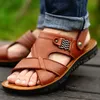 Große Größe 47 48 Männer Leders andalen Sommer klassische Männer Schuhe Hausschuhe weiche Sandalen