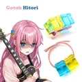 Anime BOCCHI DIE ROCK Gotoh Hitori Elastische Haar Bands Blau und Gelb Eiswürfel Haarnadeln Headwear