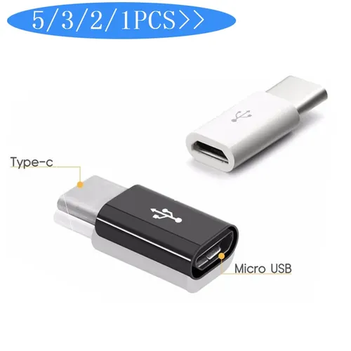 1-5 Stück Micro USB zu Typ C Adapter Handy Adapter Micro usb Anschluss für Huawei Xiaomi Samsung