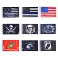 Universal Motorrad Amerikanischen Flagge Hülse Doppel Seite 6 "x 9" Pirate Flagge Für 3/8 "Flagge