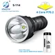 S114 Super helle LED Taschenlampe 4 core XHP 70 2 LED Taschenlampe Taktische wasserdichte camping