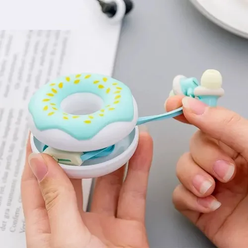 Nette Donuts Macarons Kopfhörer 3 5mm in-ohr Stereo Wired Earbuds mit mic Kopfhörer Fall für Kinder
