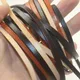 3/4/5/6/8/10mm Dicke 3mm Echtes Leder Flache Tanga Leder schnur String Seil für DIY Halskette