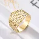 Skyrim elegante Blume des Lebens Ringe Vintage Edelstahl Gold Farbe heilige Geometrie Frauen Ring