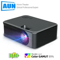 AUN MINI Projektor Smart TV Tragbare Home Theater Kino mit Batterie Sync Telefon Projektoren für 4k