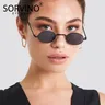 SORVINO Dünne Steampunk Oval Sonnenbrille 2020 Frauen Vintage Kleinen Dampf Punk Brille Designer