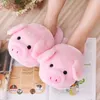 Winter Frauen Warme Hausschuhe Damen Mode Nette Rosa Schwein Schuhe frauen Weichen Kurzen Pelzigen