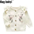 Baby Pullover Mode Blätter Kragen Strickjacke Jacke Baby Pullover Mantel Mädchen Strickjacke Mädchen