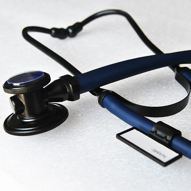 Professionelles medizinisches Stethoskop für Ärzte und Krankenschwestern, Kardiologieform, Doppelkopf-Blutdruck-Stethoskop, Estetoscopio Image