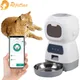 3 5 l automatische Tier fütterung für Katzen WiFi Smart Swirl Slow Dog Feeder mit Voice Recorder