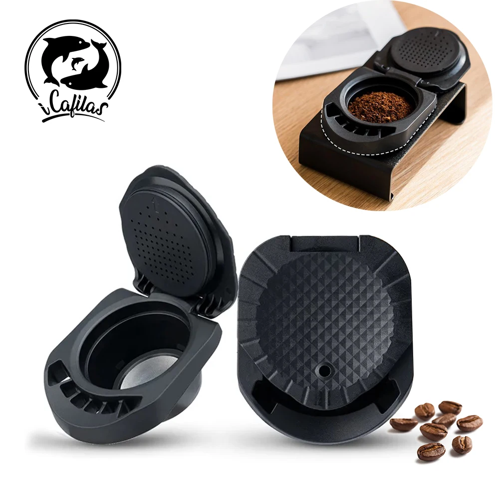 Befüllbares Kaffeepulver Dolce Gusto Kaffeemaschinen-Kapseladapter, wiederverwendbarer Ständer, geeignet für Dolce Gusto MINI ME / PICCOLO XS Image