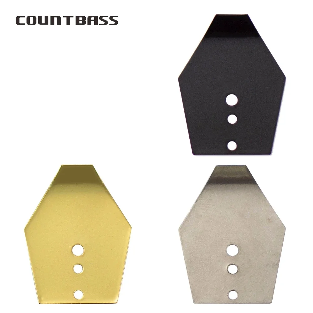 COUNTBASS 50 Stück Edelstahl/Schwarz/Gold Schwimm-Jig-Klingen, Chatterbait-Klingen, Shakee-Klingen, Schwimm-Jig-Tänzerin Image
