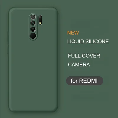 Volle abdeckung flüssigkeit silikon telefon fall für xiaomi redmi hinweis 8 pro 8 t 8 t original