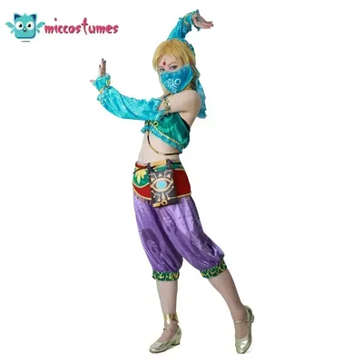Miccostumes Female Gerudo Outfit Link Cosplay Kostüm Fullset für Frauen Halloween Desert Zelda Image