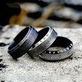 Mode Vintage Viking Rune Ring Für Männer Einzigartige Biker Edelstahl Celtic Knoten Ring Nordic