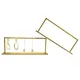 Metall Ohrring Zeigen Stand Gold Farbe Luxus Schmuck Ring Halter Rack-Home Frauen Schreibtisch