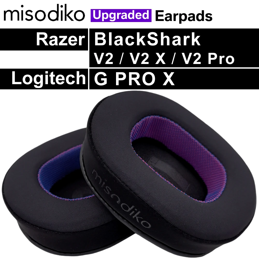 misodiko Verbesserte Ohrpolster als Ersatz für Razer BlackShark V2/ V2 X/ V2 Pro, G Pro X Gaming Headset