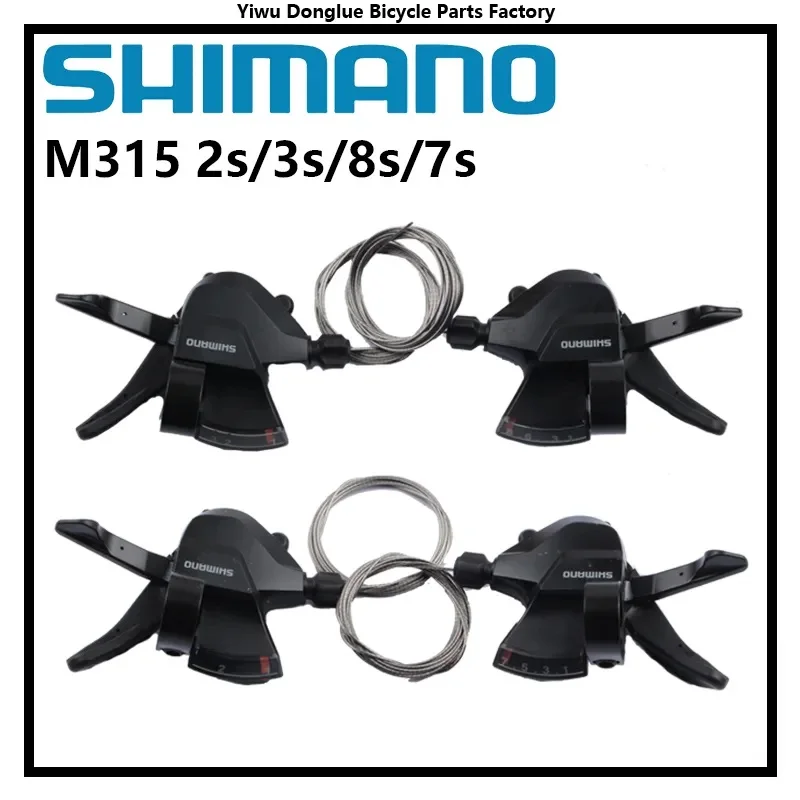 Shimano altus SL-M315 2s/3s/7s / 8s / 2x7s/2x8s/3x7s/3x8s Shifter Trigger Set Rapidfire plus w/Schalt kabel original Image