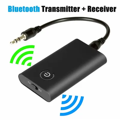 2-in-1 Bluetooth 5.0 Sender Empfänger TV PC Autolautsprecher 3,5 mm AUX Hifi Musik Audio Adapter/Kopfhörer Auto Stereo Gerät Image