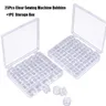 25Pcs Clear Sewing Maschine Spulen Spulen Leere Spulen Spulen Kunststoff Lagerung Box Für DIY