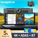 10.26 "Dash Cam Rückfahr kamera Wifi Carplay & Android Auto 4k DVR GPS Navigation Video recorder Aux