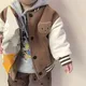 Ins Mode Baby Boy Baseball Jacke Frühling Herbst Kleinkind Kinder verdicken Mantel Mädchen Sport